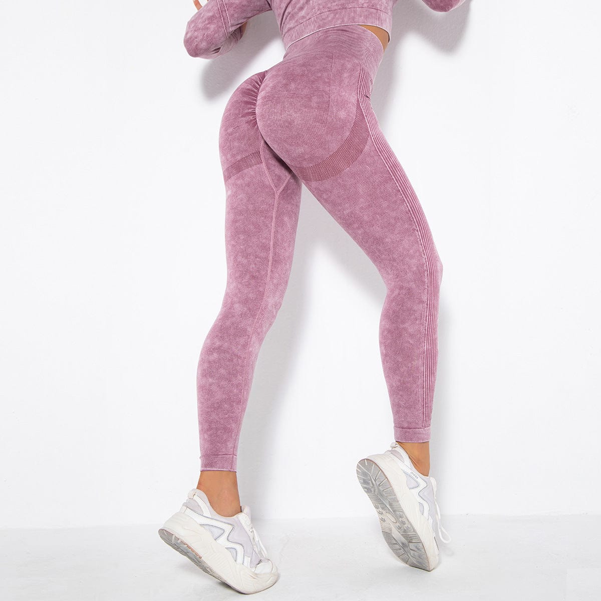 Women's Acid Wash Fitness Leggings - ALLRJ