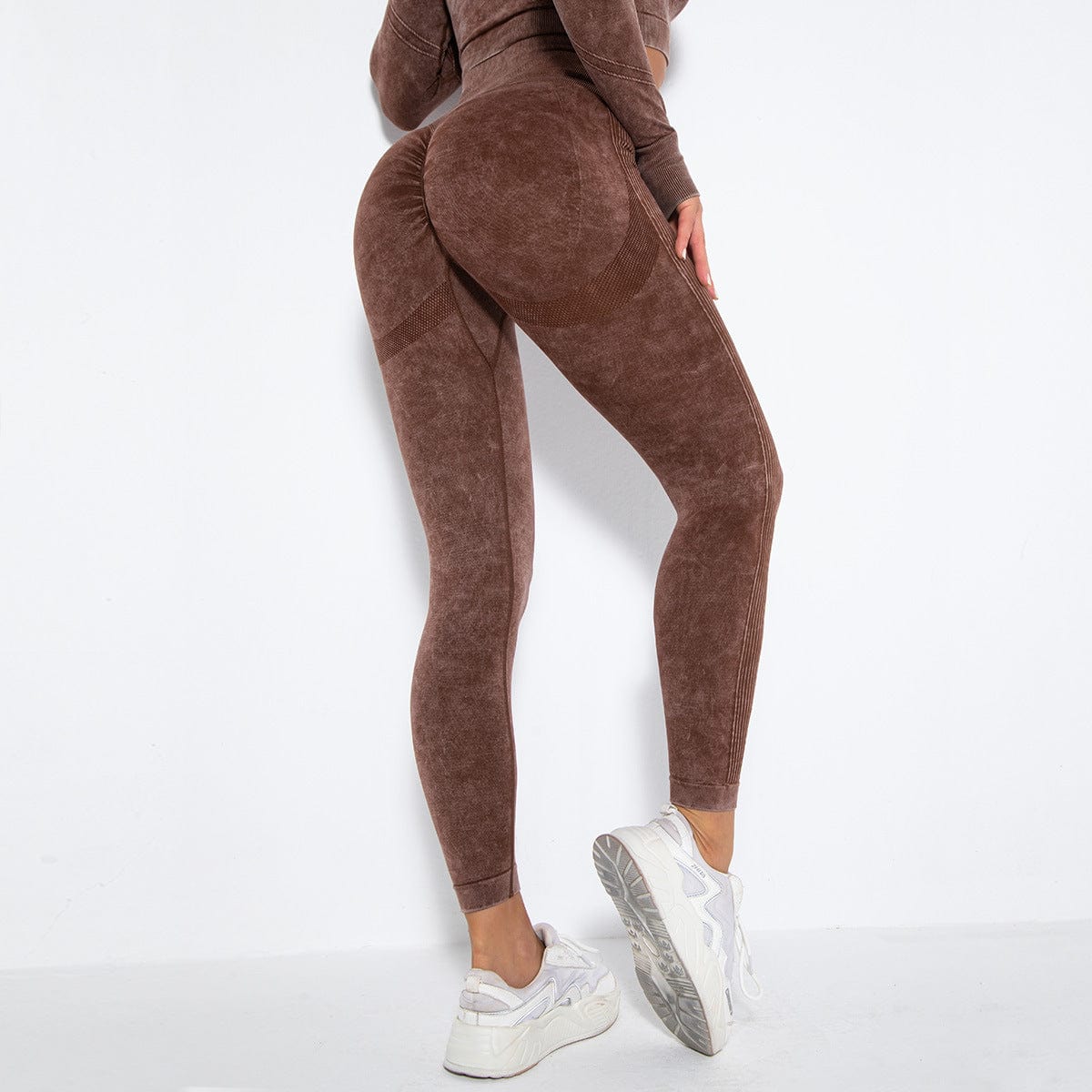 ALLRJ leggings Women's Acid Wash Fitness Leggings