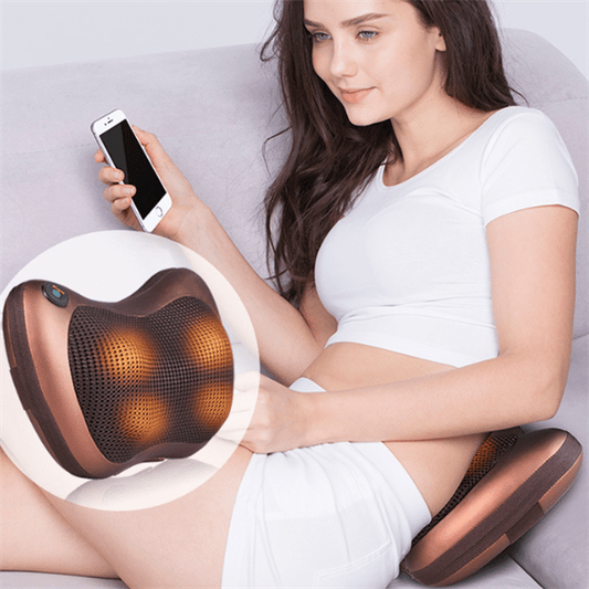 FIT-A-PILLOW SHIATSU PILLOW MASSAGER WITH HEAT