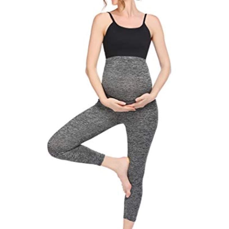 Women's Tight-fitting Maternity Yoga Pants Grey
