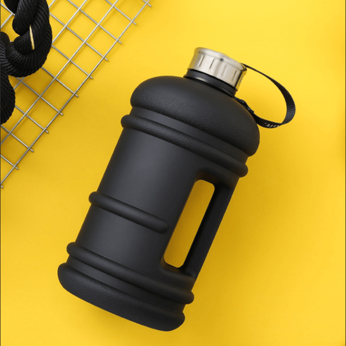 Matte Fitness large capacity 1.3L water bottle Black 1.3L