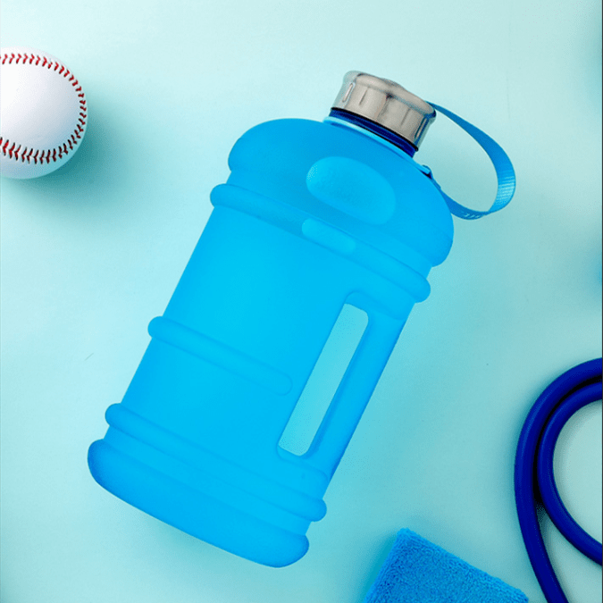 Matte Fitness large capacity 1.3L water bottle Matte sky blue 1.3L