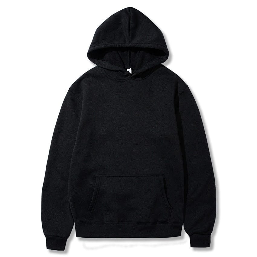 Allrj Oversized Solid Color Pullover Hoodie Sweatshirt