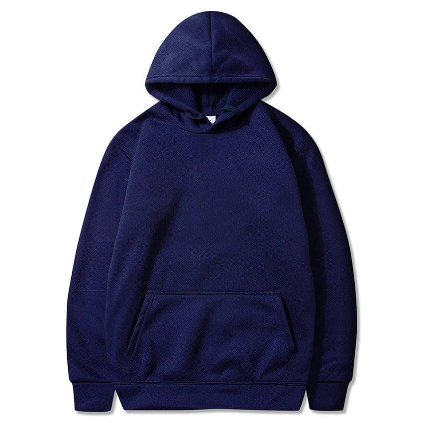 Allrj Oversized Solid Color Pullover Hoodie Sweatshirt