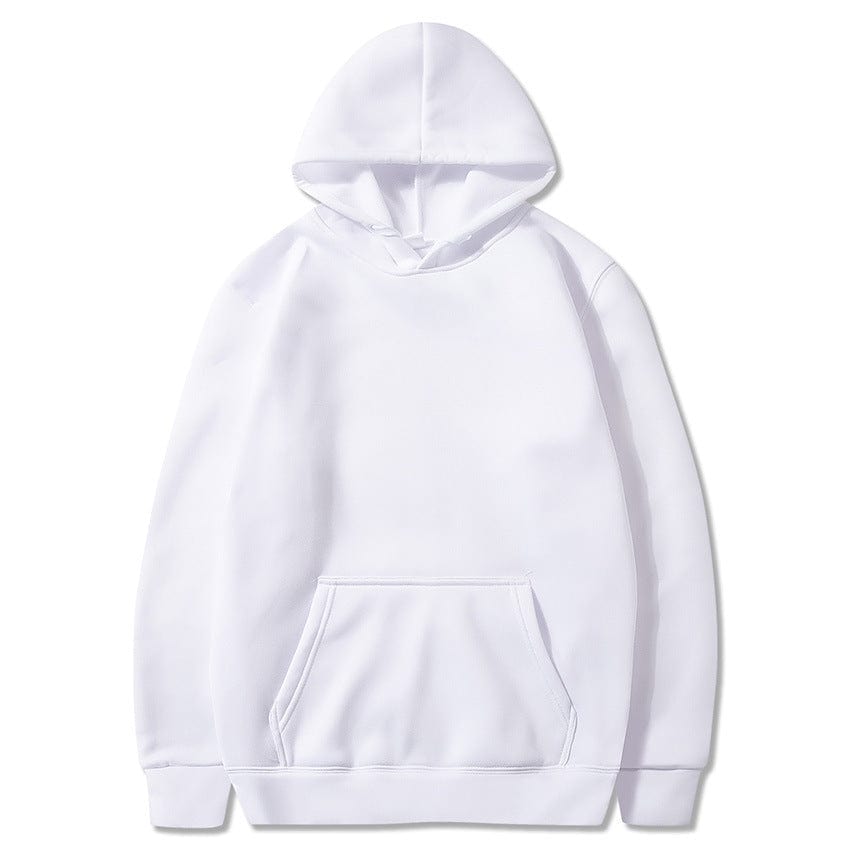 Allrj Oversized Solid Color Pullover Hoodie Sweatshirt