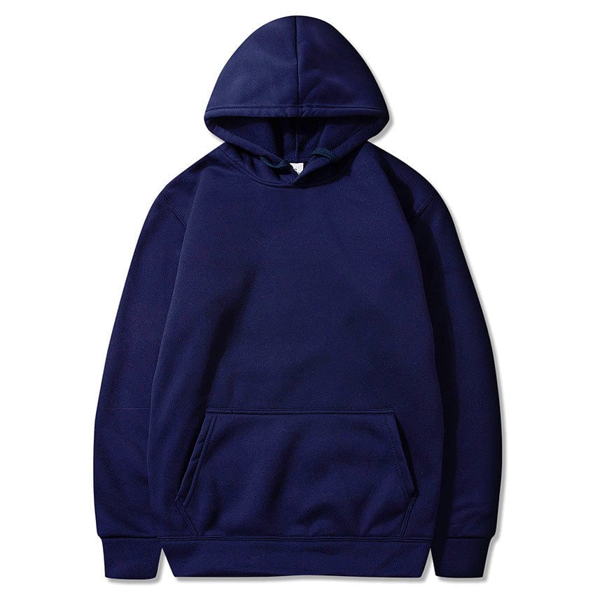 Allrj Oversized Solid Color Pullover Hoodie Sweatshirt - ALLRJ