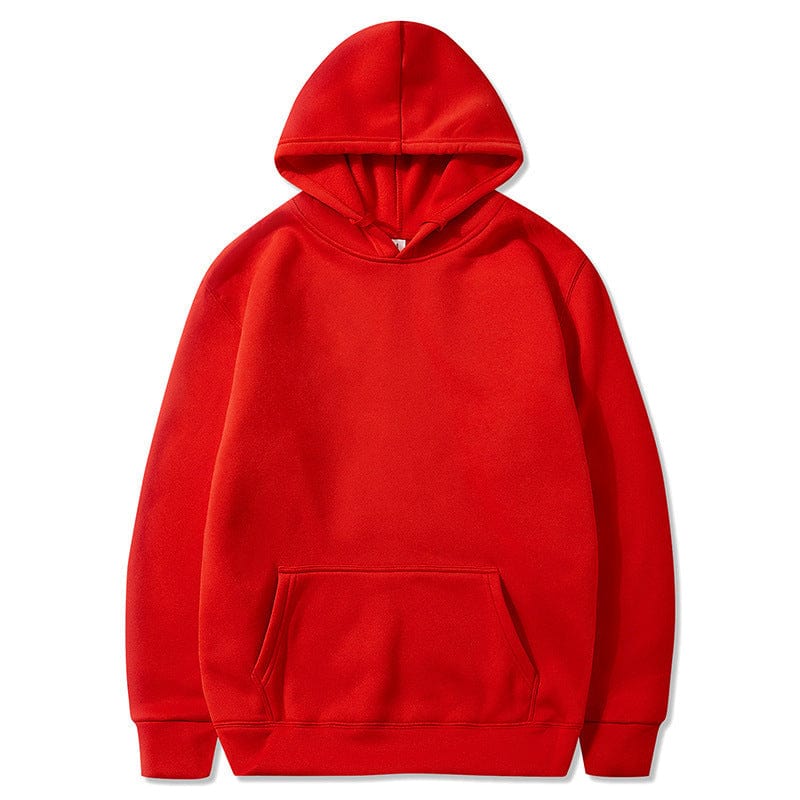 Allrj Oversized Solid Color Pullover Hoodie Sweatshirt - ALLRJ