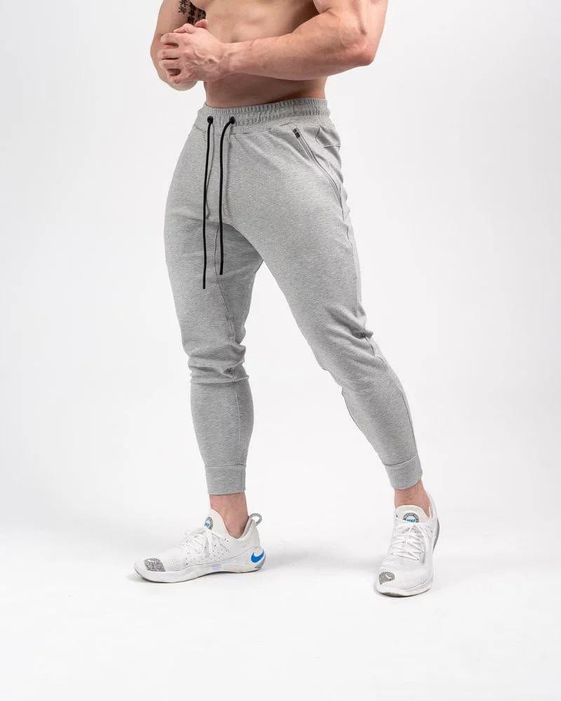 Slim-fit Cropped Muscle Jogger Light Grey