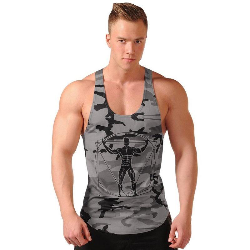 80's old school Venice Pro tank - The perfect tank top for the gym Camo black