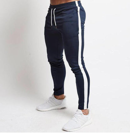 Allrj Slim Gym Jogger Navy and white