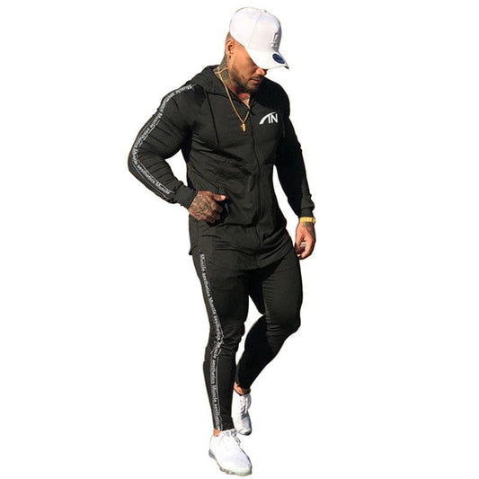 Mens muscle track suit