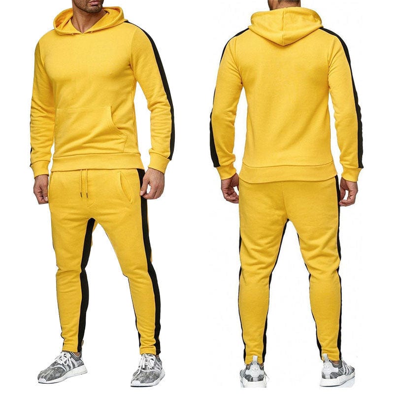 Men's essential fitness suit Yellow