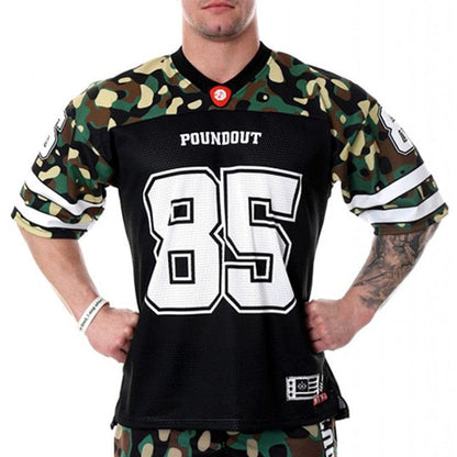Muscle football jersey camouflage- blcak 85