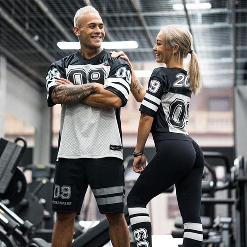 Muscle football jersey