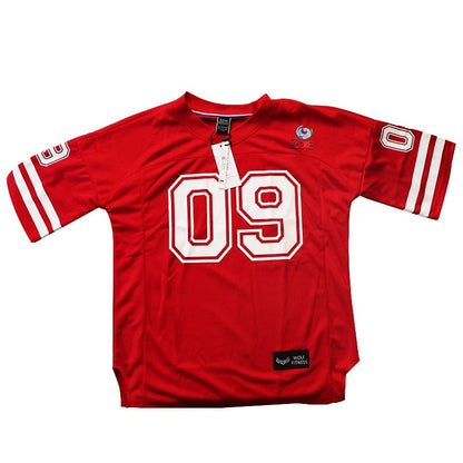 Muscle football jersey red 09