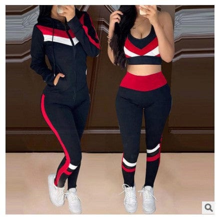 Allrj Fitgrl three piece track-suit Navy Blue