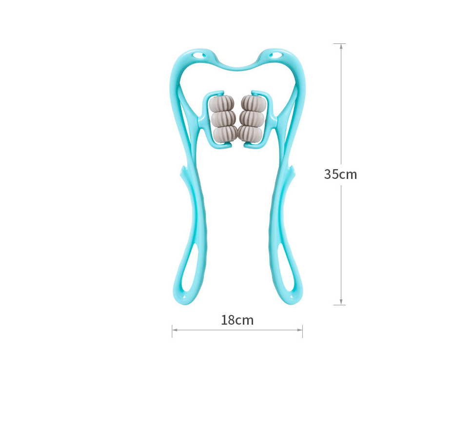 Allrj Multifunctional Manual Six-wheel Neck Massager - ALLRJ