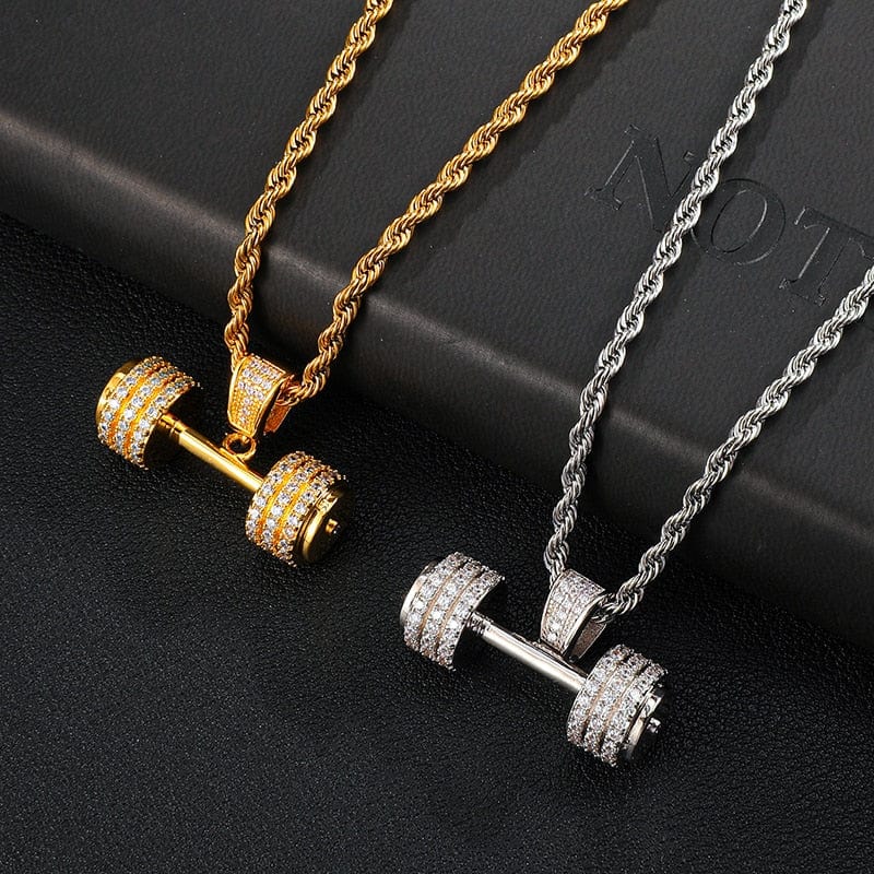 Most muscular dumbbell pendant