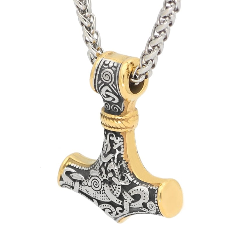 Muscle Viking Thor Hammer necklace