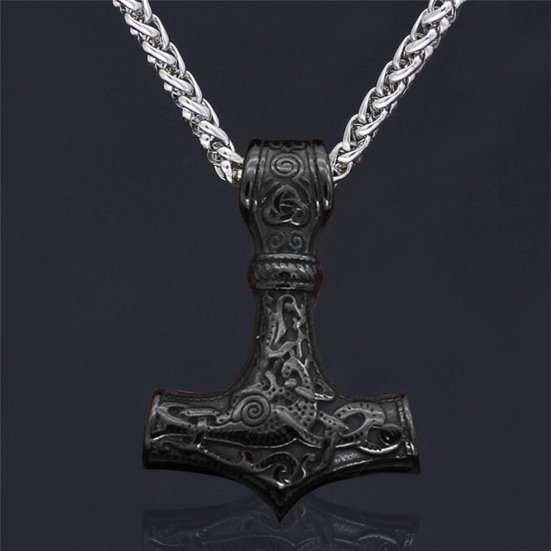 Muscle Viking Thor Hammer necklace