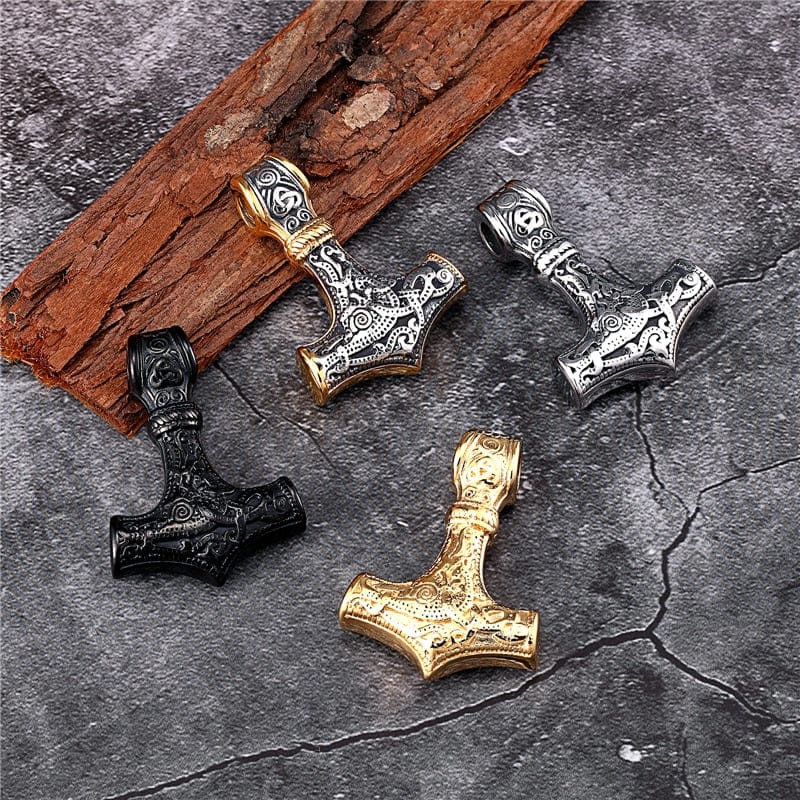 Muscle Viking Thor Hammer necklace