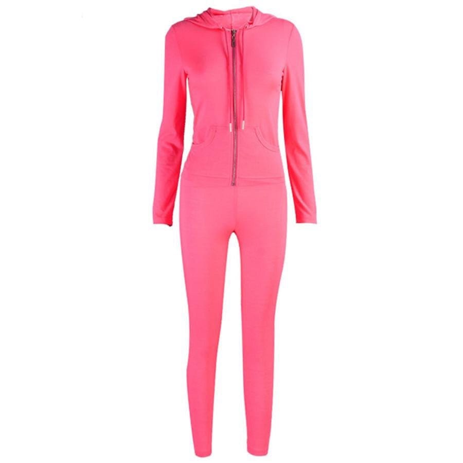 Fitest autumn two-piece set Neon Pink
