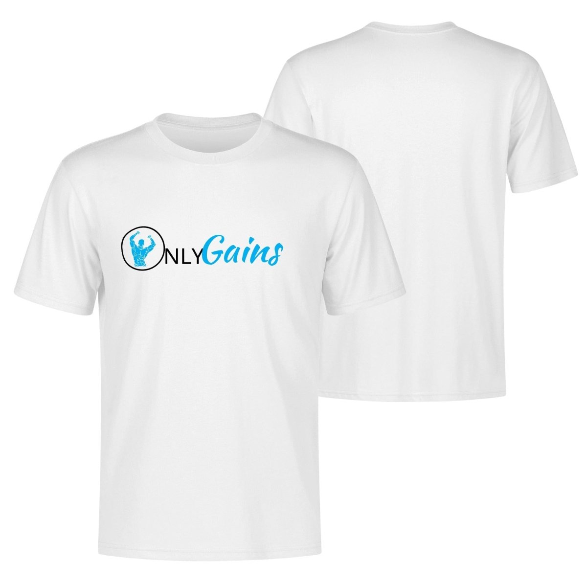 Allrj Only Gains Men's Cotton T Shirt - ALLRJ