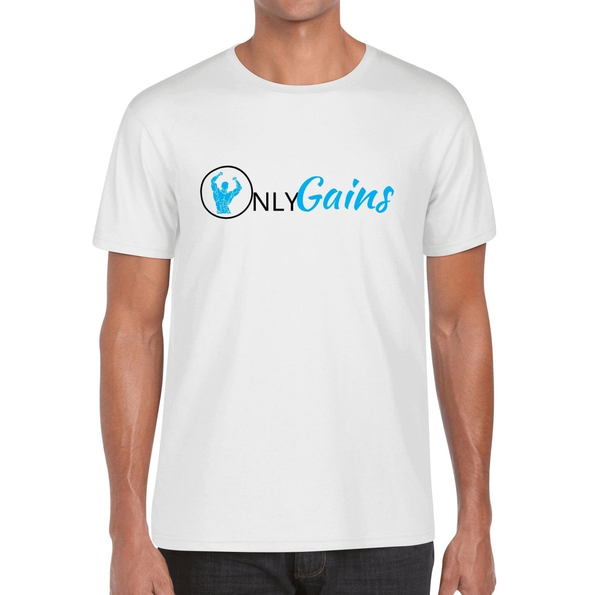 Allrj Only Gains Men's Cotton T Shirt - ALLRJ