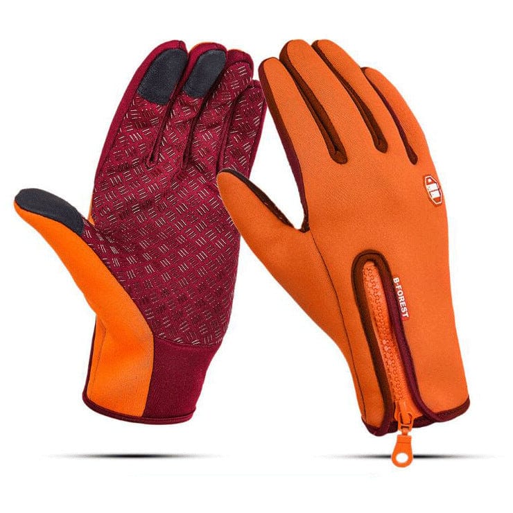 Touchscreen winter thermal gloves Orange L