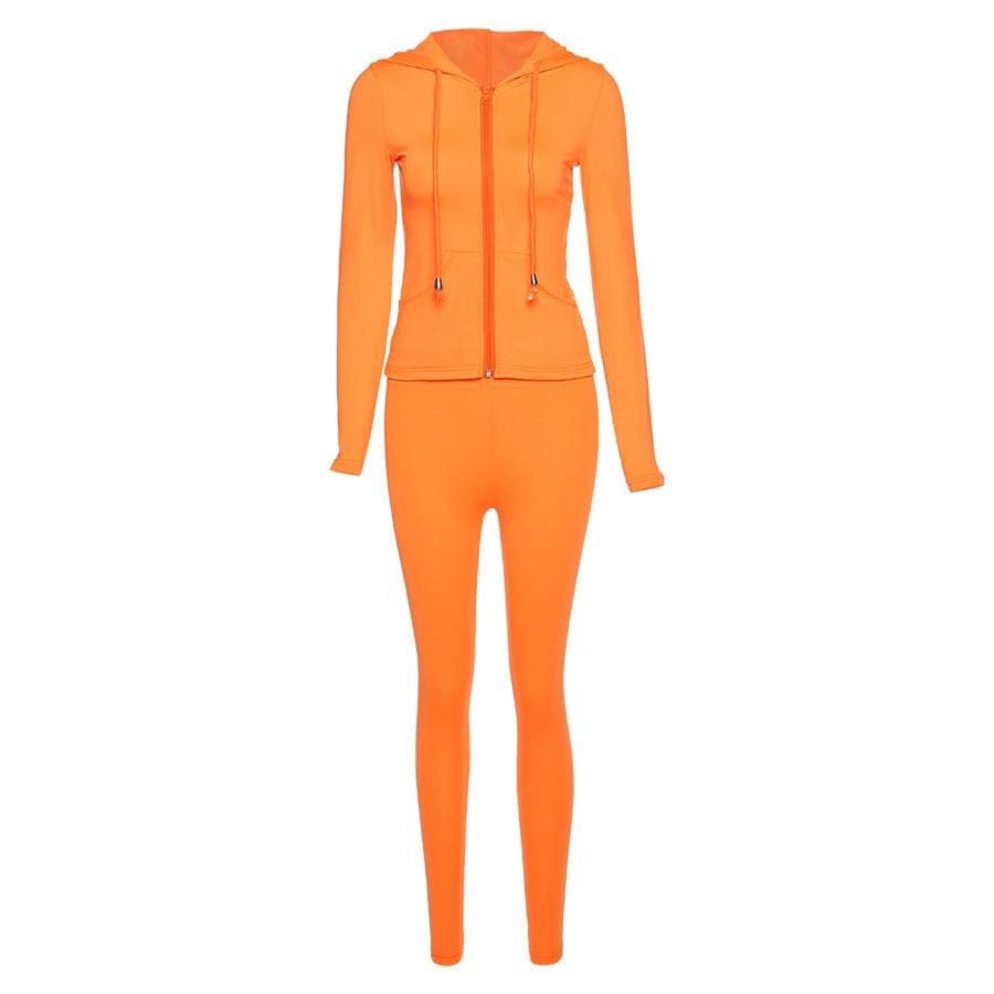 Fitest autumn two-piece set Orange