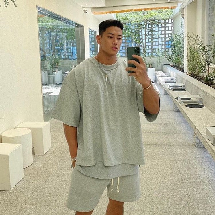 Oversized bodybuilding shirt Grey