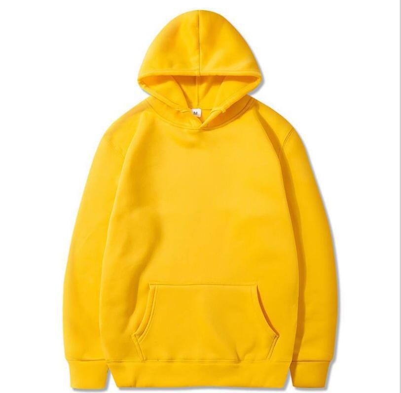 Allrj Oversized Solid Color Pullover Hoodie Sweatshirt - ALLRJ