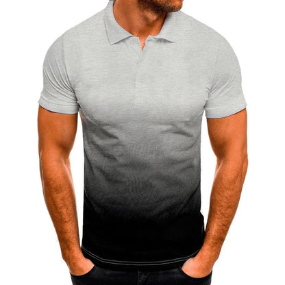 Men's Gradient Polo Shirt