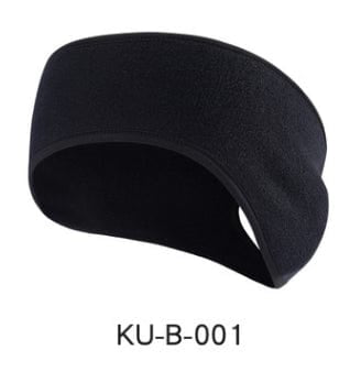 Fleece Sports Headband Black 1