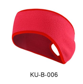 Fleece Sports Headband Red 6