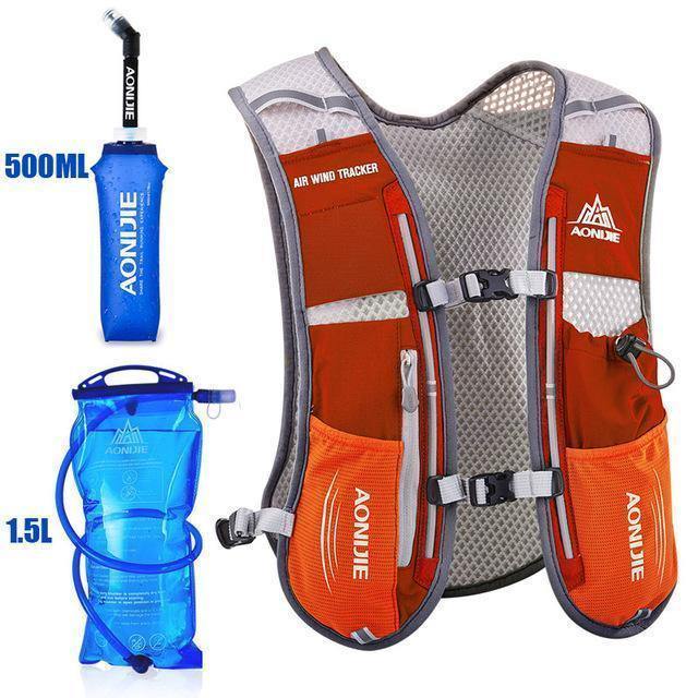 Trail running hydration vest - The best hydration system with 500ml kettle Orange