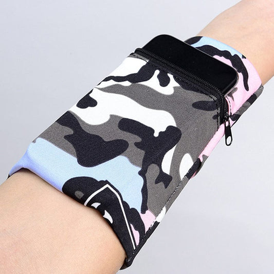 ALLRJ Running wrist band Running Mobile Phone Arm Bag Men Women Fitness Wrist Bag Outdoor Sports Arm Bag Breathable Bracelet Bags