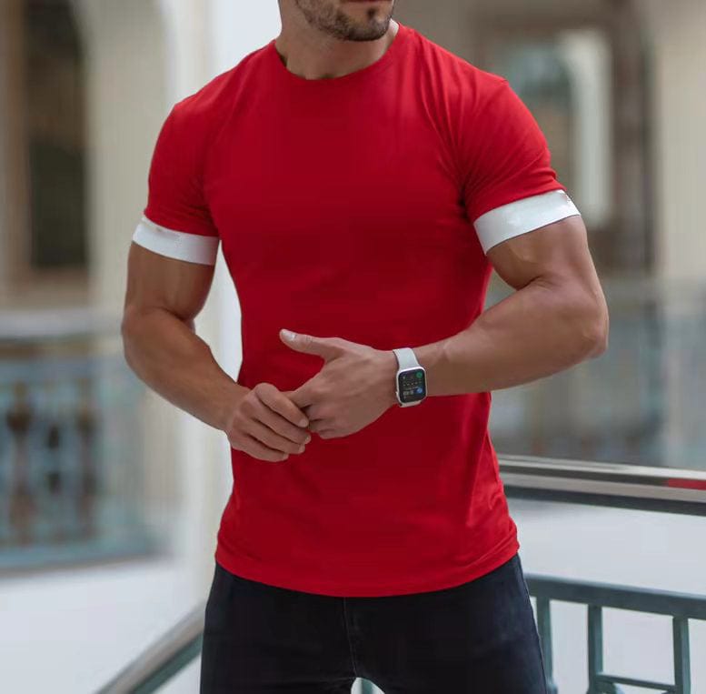 Allrj jerry muscle shirt Red