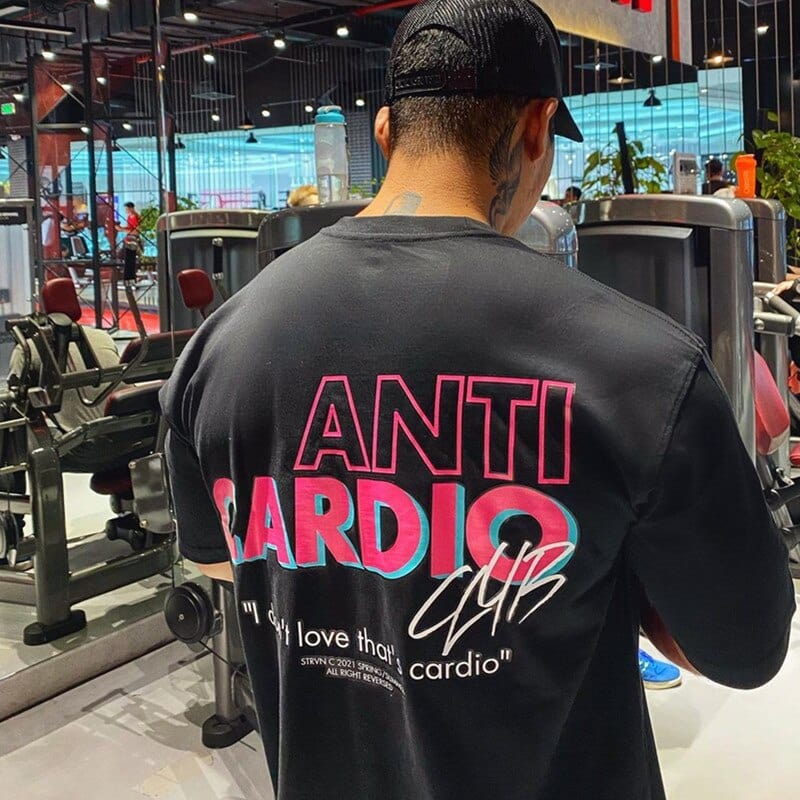 No Cardio club t-shirt Black US