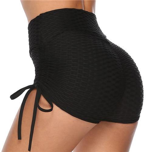 Women's Athletic Breathable Booty Builder Shorts Black