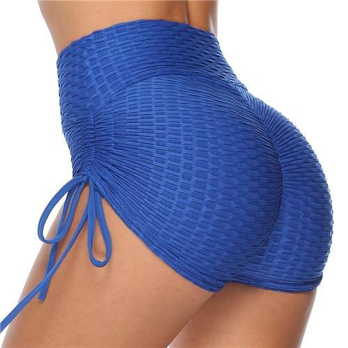 Women's Athletic Breathable Booty Builder Shorts Blue
