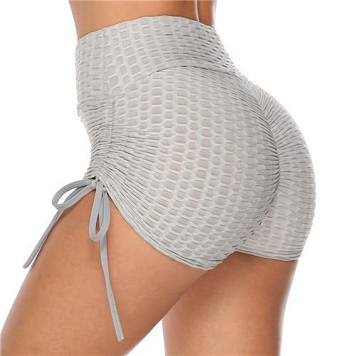 Women's Athletic Breathable Booty Builder Shorts Gray