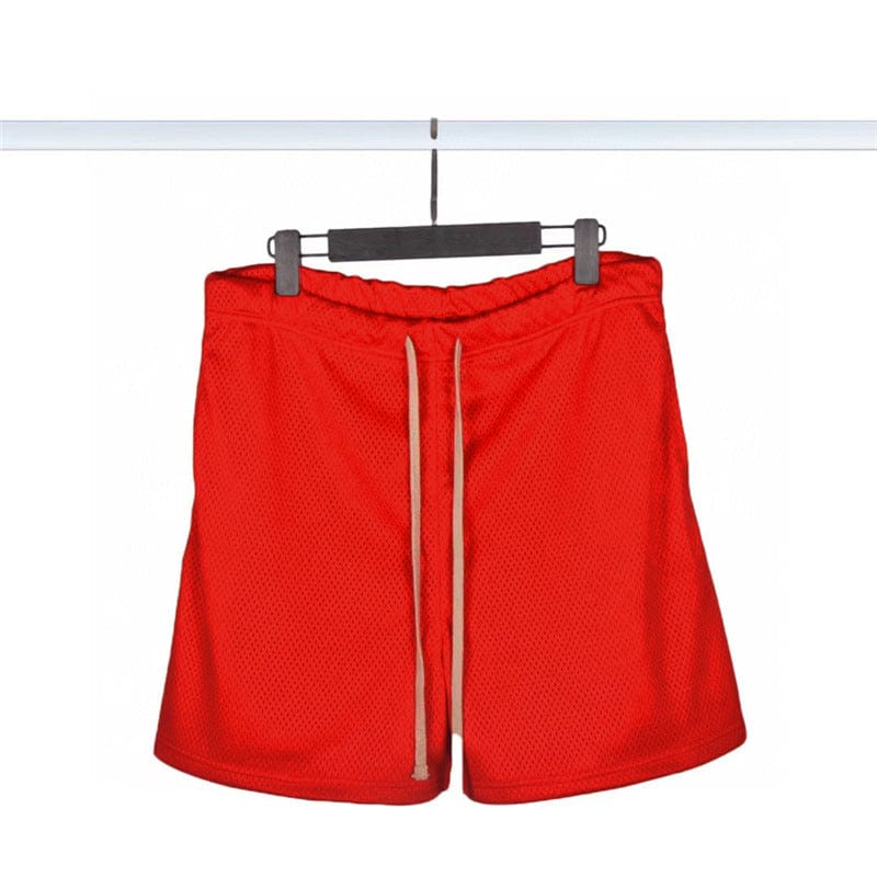 ALLRJ Shorts Ins Popular Casual Large Mesh Loose Breathable Sports Shorts