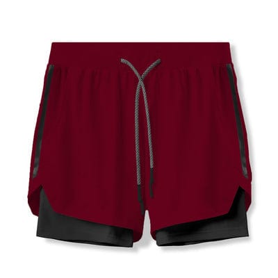 Allrj lined strong short Purplish Red