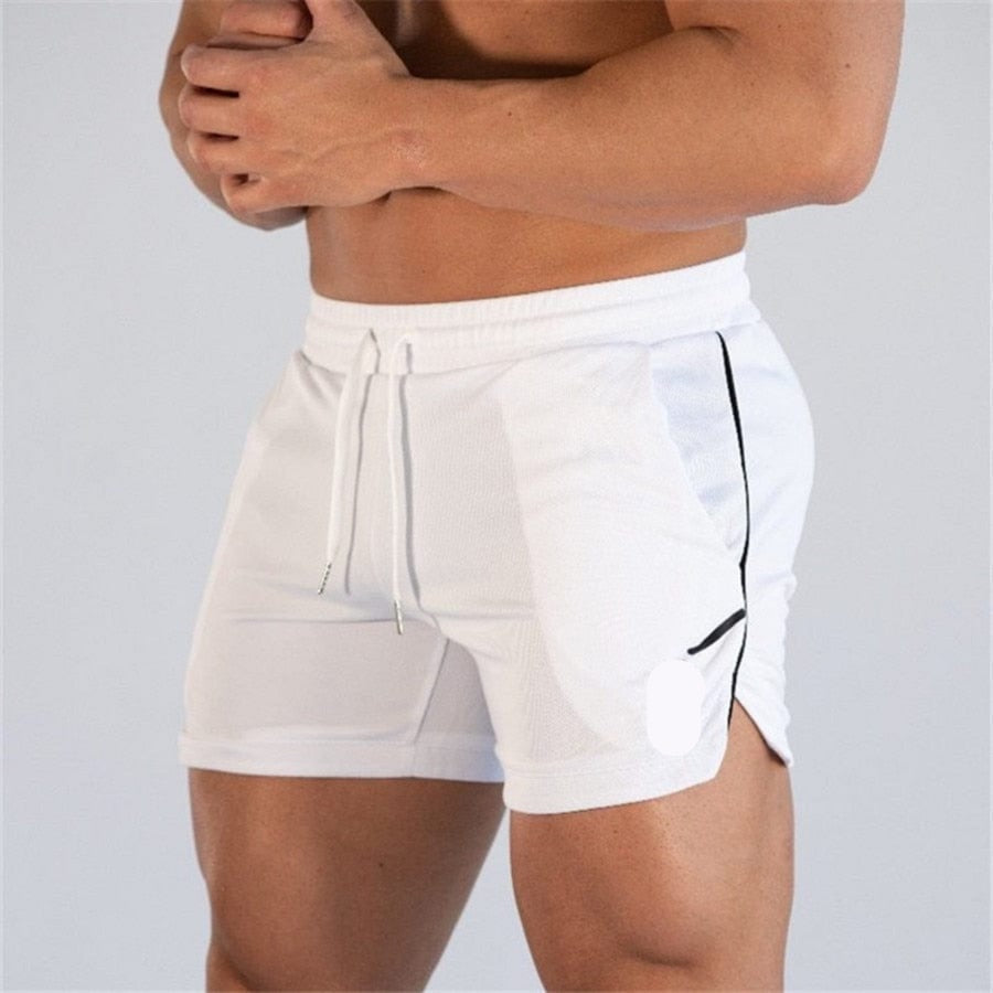 Quadgod Mens old school short white