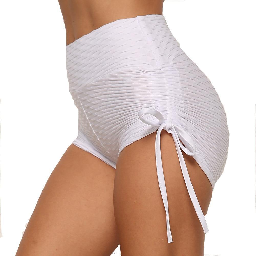 Women's Athletic Breathable Booty Builder Shorts White