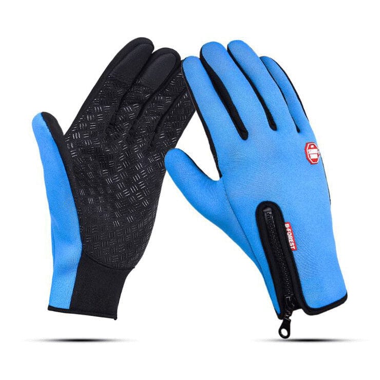 Touchscreen winter thermal gloves Sky Blue L
