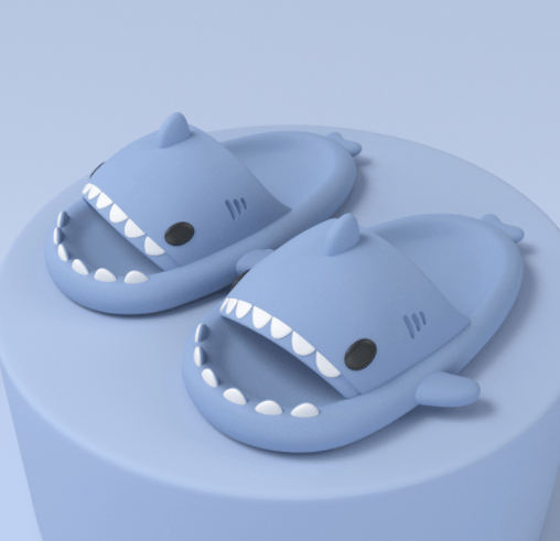 Allrj Summer shark slides Blue