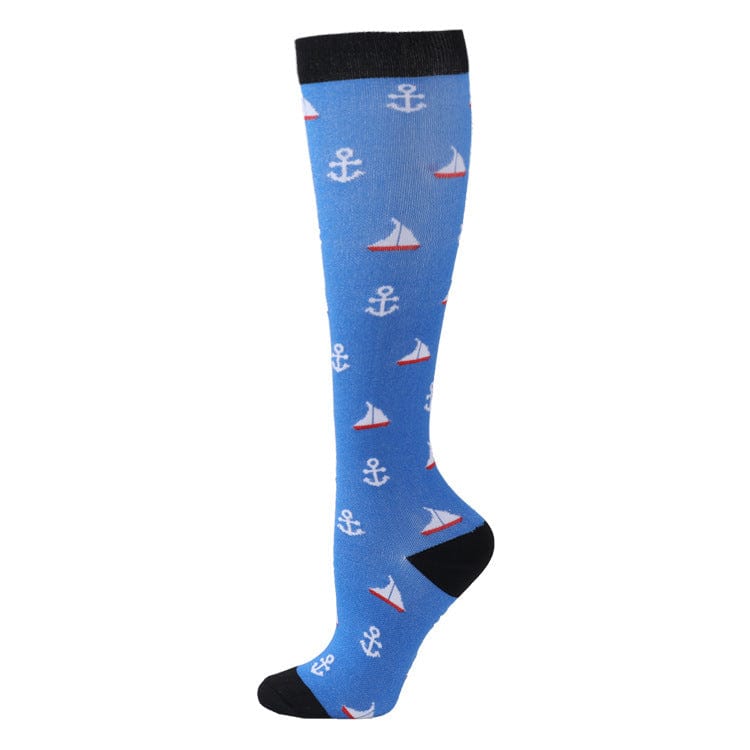 ALLRJ socks Blue / M Outdoor Cycling Fitness Football Socks Compression Socks