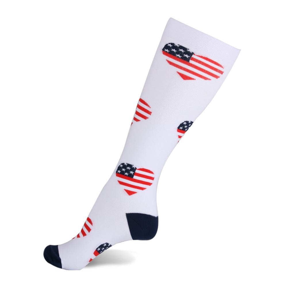 ALLRJ socks White / M Outdoor Cycling Fitness Football Socks Compression Socks